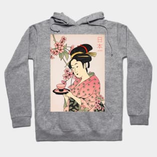 Geisha with Tea Hoodie